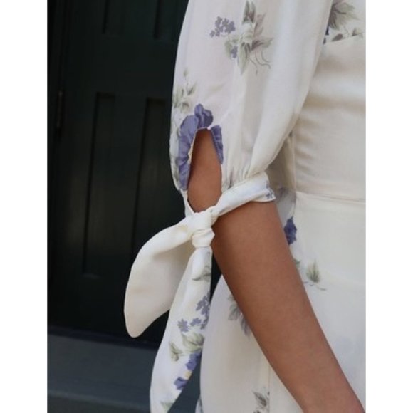 Reformation - Rainey White Floral Liberty Dress - Picture 3 of 9